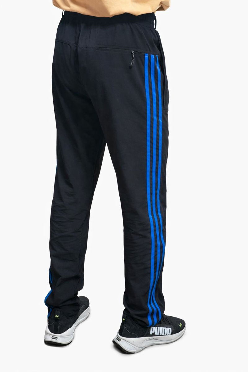 Urban Stripe Active Track Pants| Blue
